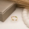 Rainbow Floral Gold Ring