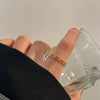 Golden Twinkle Heart Ring
