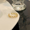 Golden Twinkle Heart Ring