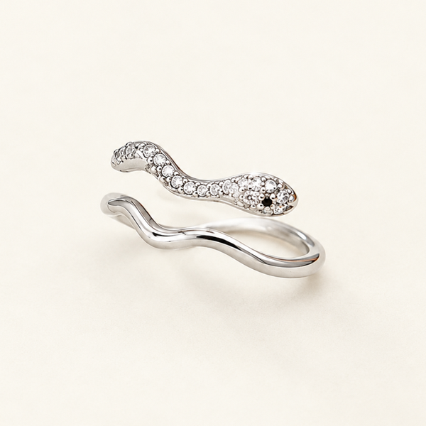 Double Wave Silver Ring