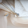 Love Couple Sun Moon Necklace, Ring Set