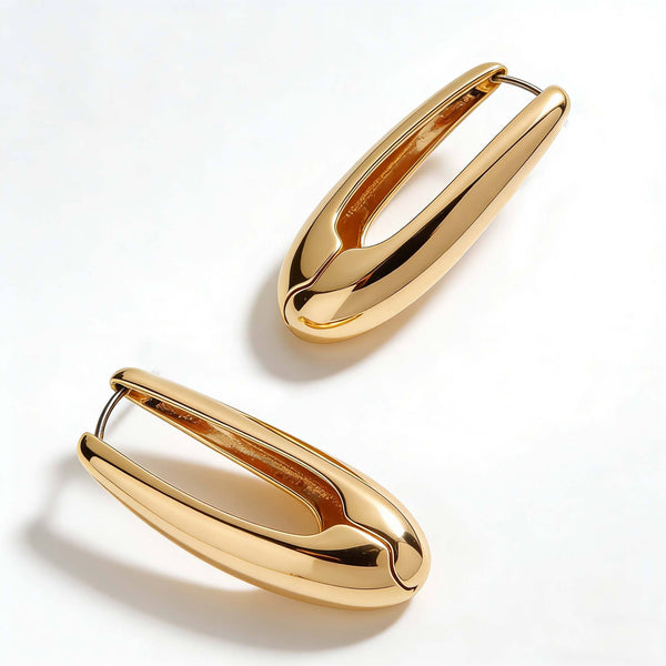 Hollow Geometric Earring