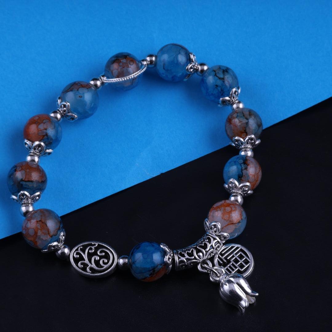 Mystic Blue Charm Bracelet