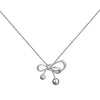 Silver Bow Necklace