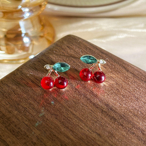 Cherry Dripping Design Earring