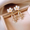 Floral Petals Hoop Earrings