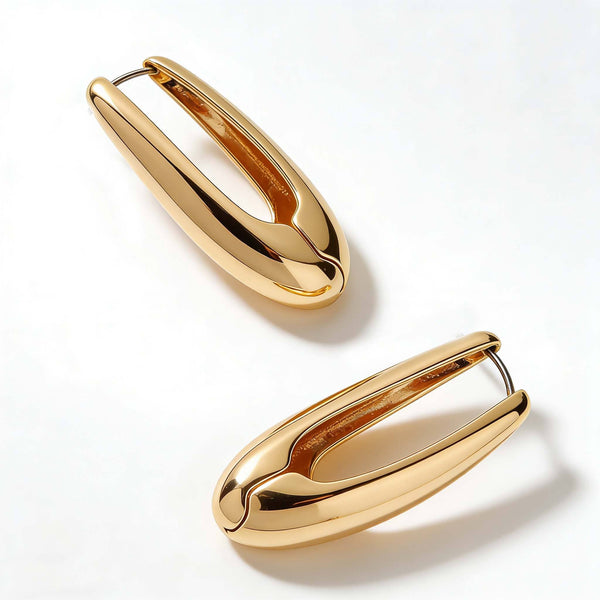 Hollow Geometric Earring