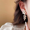 Floral Petals Hoop Earrings
