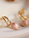 Soft Pink Tulip Earring