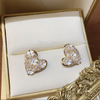 Olive Leaf Heart Earrings