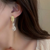 White Pearl Drop Earrings