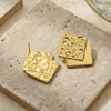 Anti tarnish trendy earrings