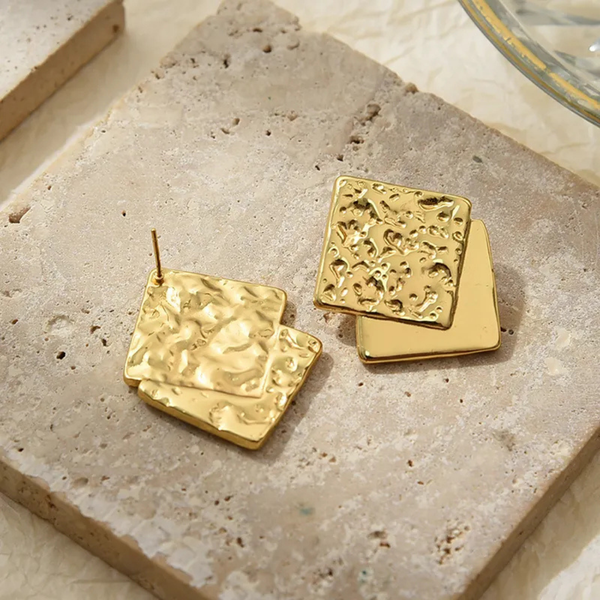 Anti tarnish trendy earrings