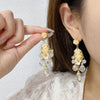 Yellow shade Pearl earrings