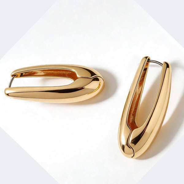 Hollow Geometric Earring