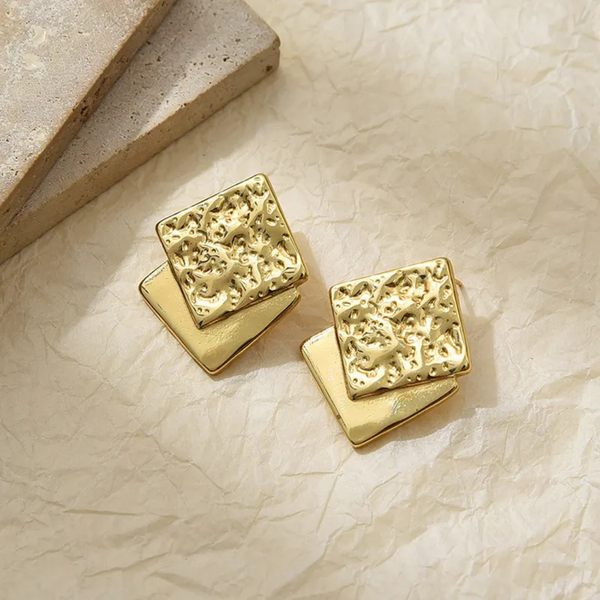 Anti tarnish trendy earrings