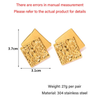 Anti tarnish trendy earrings