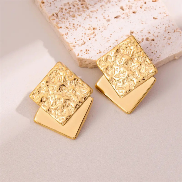 Anti tarnish trendy earrings