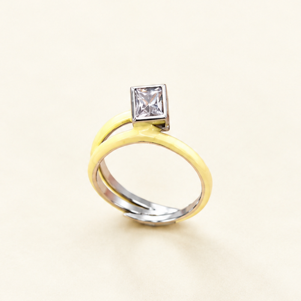 Double Layer Silver Ring