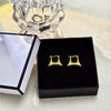 Anti tarnish purse hoop earrings