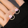 Pink Bunny rabbit earrings
