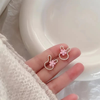 Pink Bunny rabbit earrings