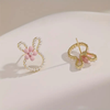 Pink Bunny rabbit earrings