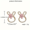 Pink Bunny rabbit earrings