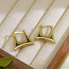 Anti tarnish purse hoop earrings