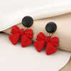 Bow Tie Ribbon Stud Earrings