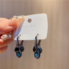 Breathtaking Black Bolls Hoop Earring