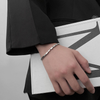 Silver Tone Bracelet of Small Rectangular Blocks Connect
