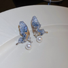 Blue Crystal Earring