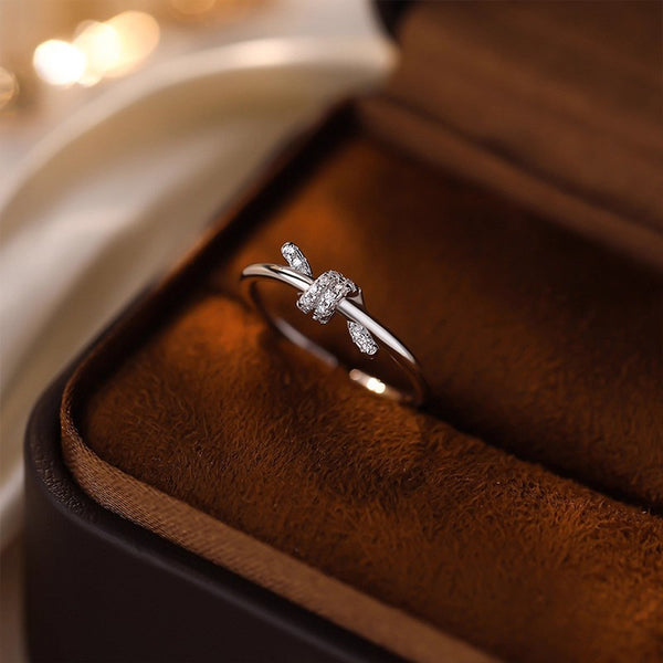 Silver round diamond rings