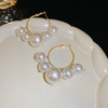 Pearl flower earring