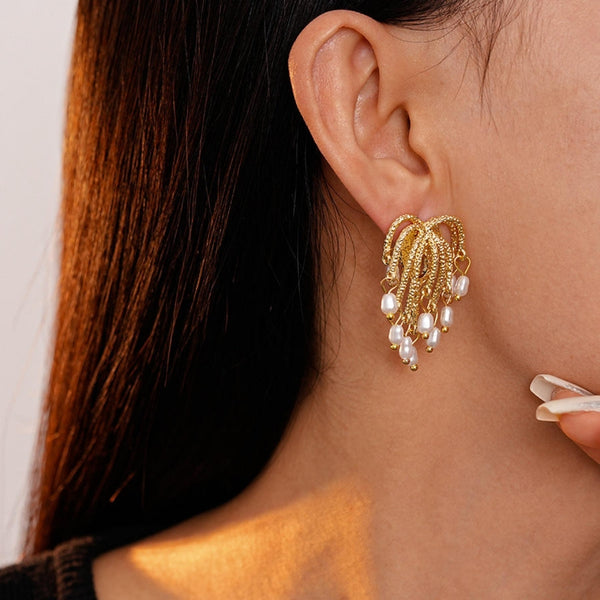 Design Firework Pearl Earring