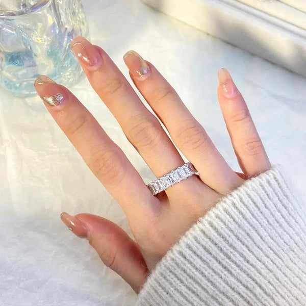 Silver Eternity Band Ring