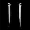 Long Tassel Crystal Drop Earrings