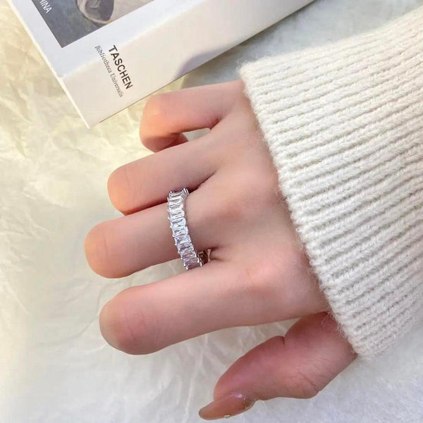 Silver Eternity Band Ring