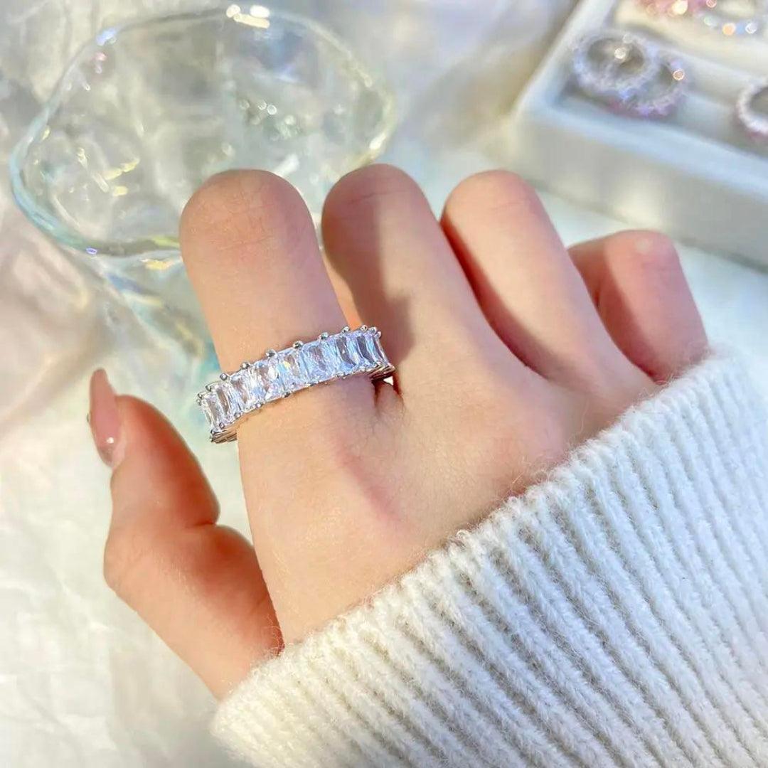 Silver Eternity Band Ring