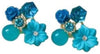 Blue Flower Earring