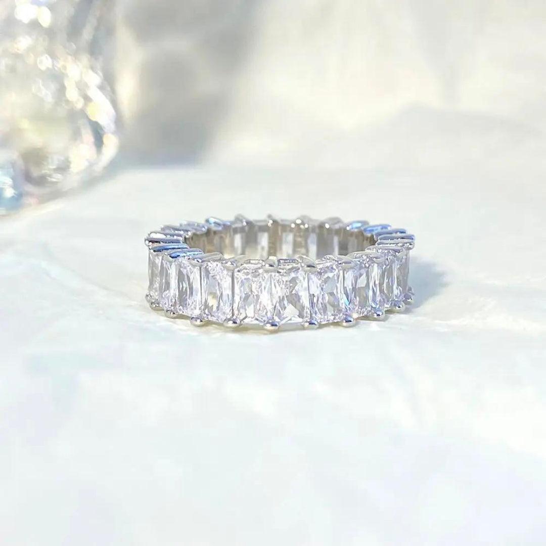 Silver Eternity Band Ring