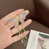 Pink & Blue Wings earrings
