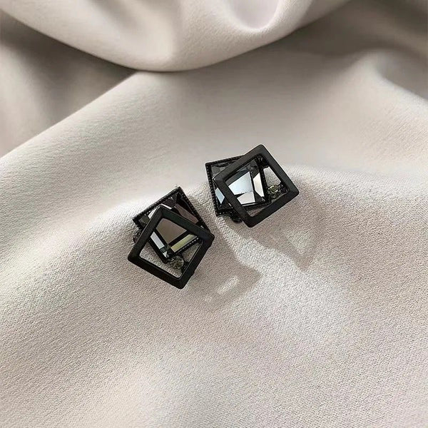 Black Crystal Earring