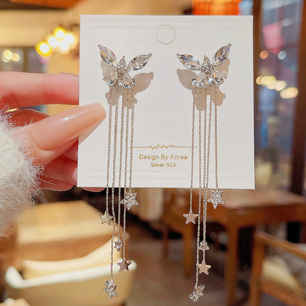 Long Chain Butterfly Earring