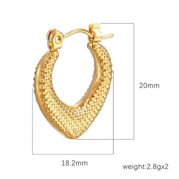 Anti Tarnish traditional Hoop Earrings
