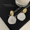 Minimalist Big Metal Flower Earrings