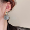 Minimalist Big Metal Flower Earrings