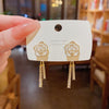 Flower design earrings