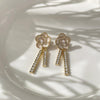 Flower design earrings
